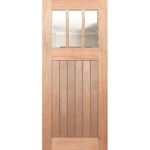 Hampton-3L-VGroove Internal Door - Clear Glass