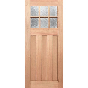 Hampton-6L Entrance Door - Decorative Glass