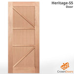 Heritage-S5 front door in solid oak timber