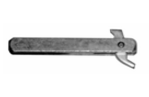 Metallic tool or device on a white background