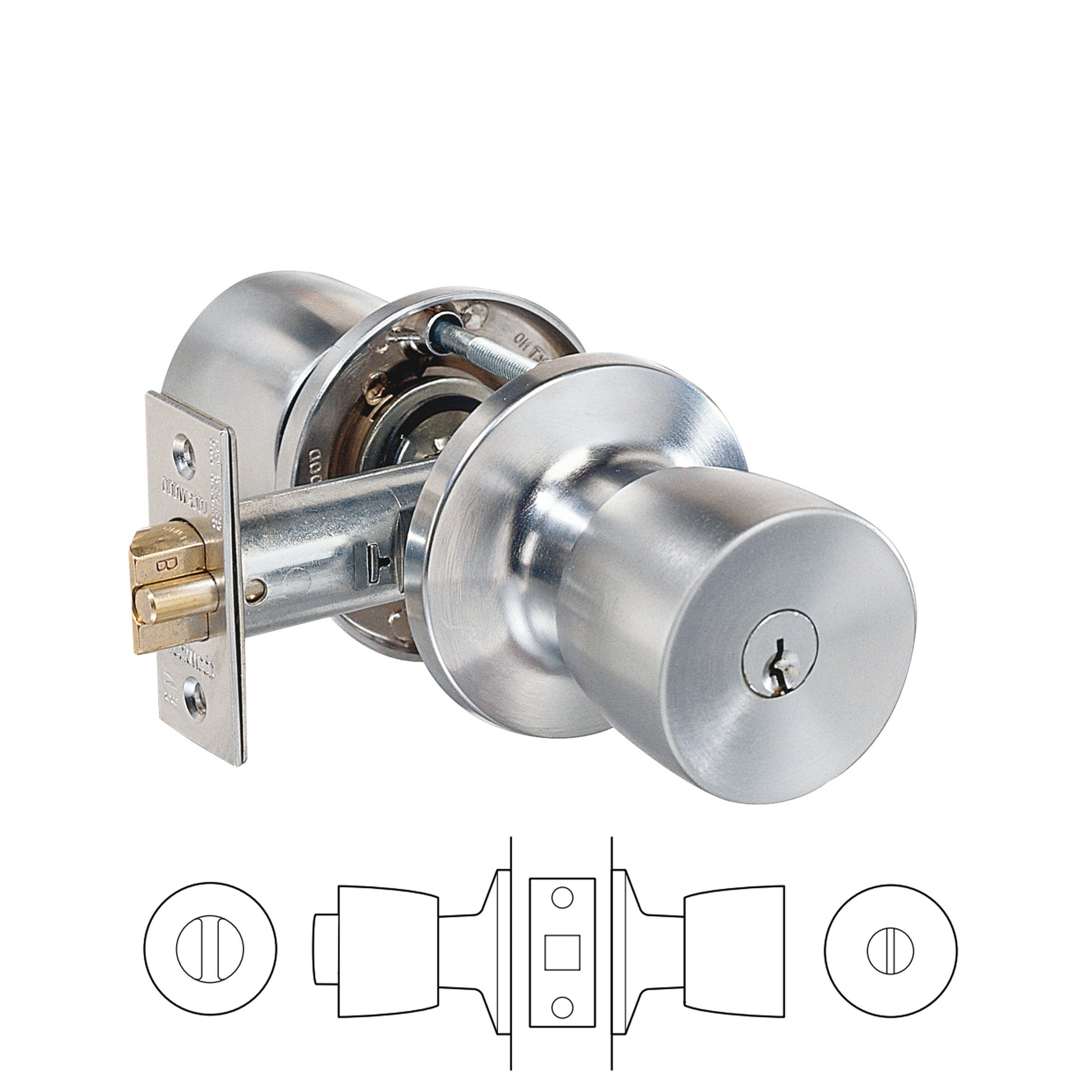 532 Series – Key in Knob Privacy Set Options | AMS Doors