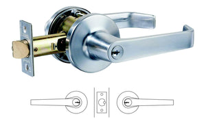 954 Series – Key in Lever Glass Door Deadlatch Options