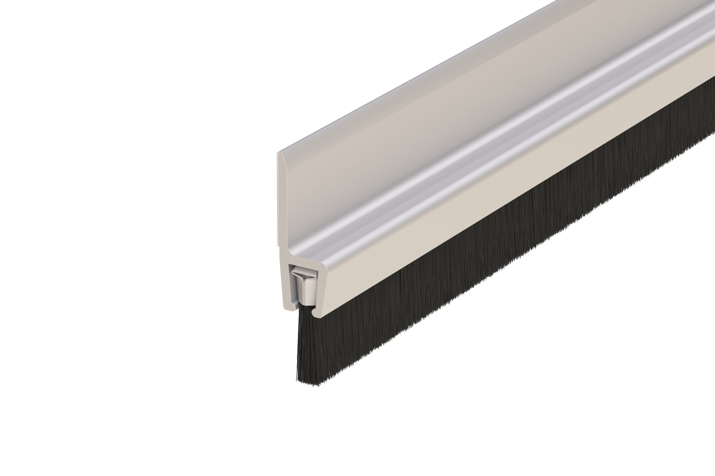 Brush Seal – Silver – Multiple Heights & Lengths | AMS Doors