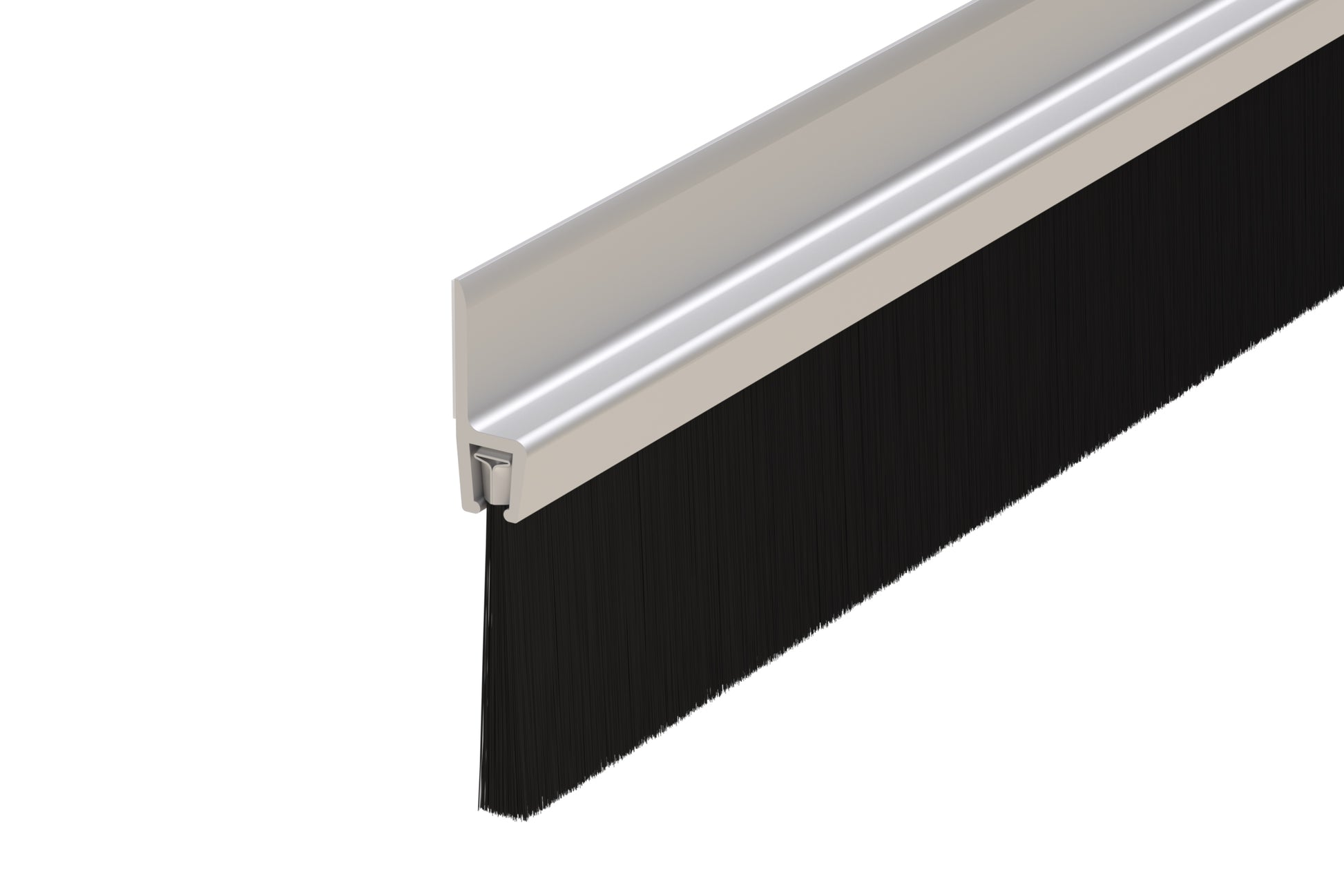 Brush Seal – Silver – Multiple Heights & Lengths | AMS Doors