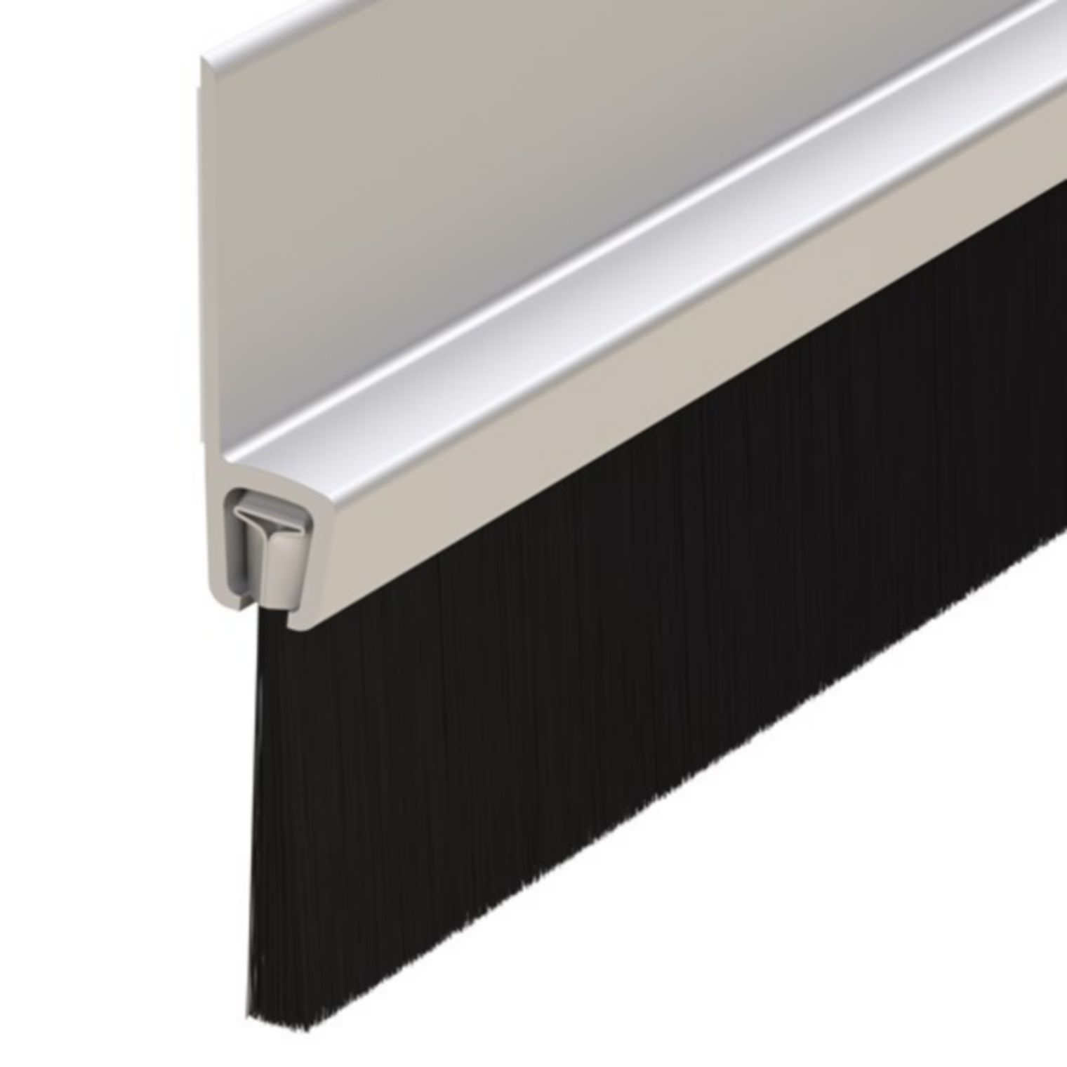 Brush Seal – Silver – Multiple Heights & Lengths | AMS Doors