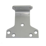 A silver metal bracket or mounting plate with four pre-drilled holes, shown on a plain white background with a copyright watermark at the bottom.