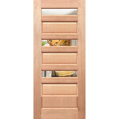 Elegant Leeds door with laminated clear vision panel