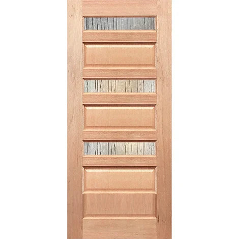Earthy Seadrift hue enhances sleek door style