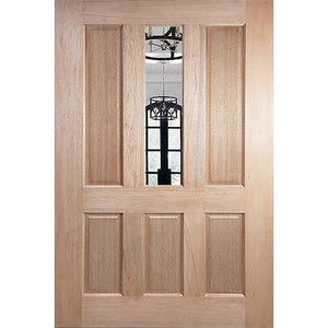 Modern entry with 5mm clear panel