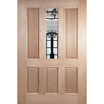 Clear toughened glass single insert door