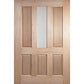 6P-1G door featuring frosted glass