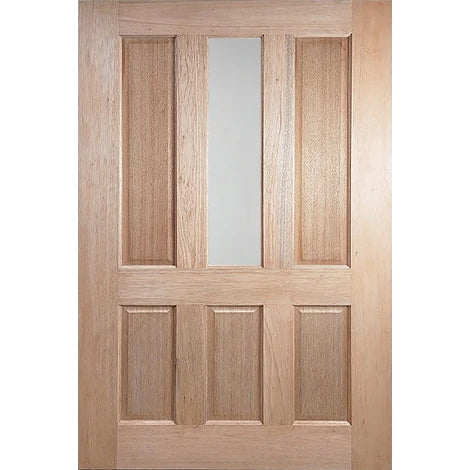 6P-1G door featuring frosted glass