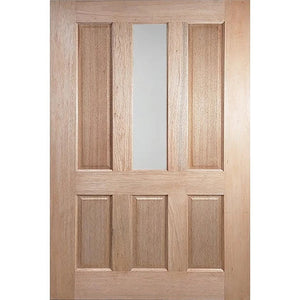 6P-1G door featuring frosted glass
