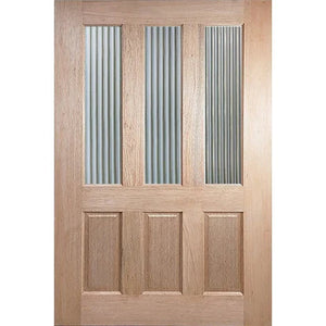 Liverpool 6P-3G Entrance Door - Decorative Glass