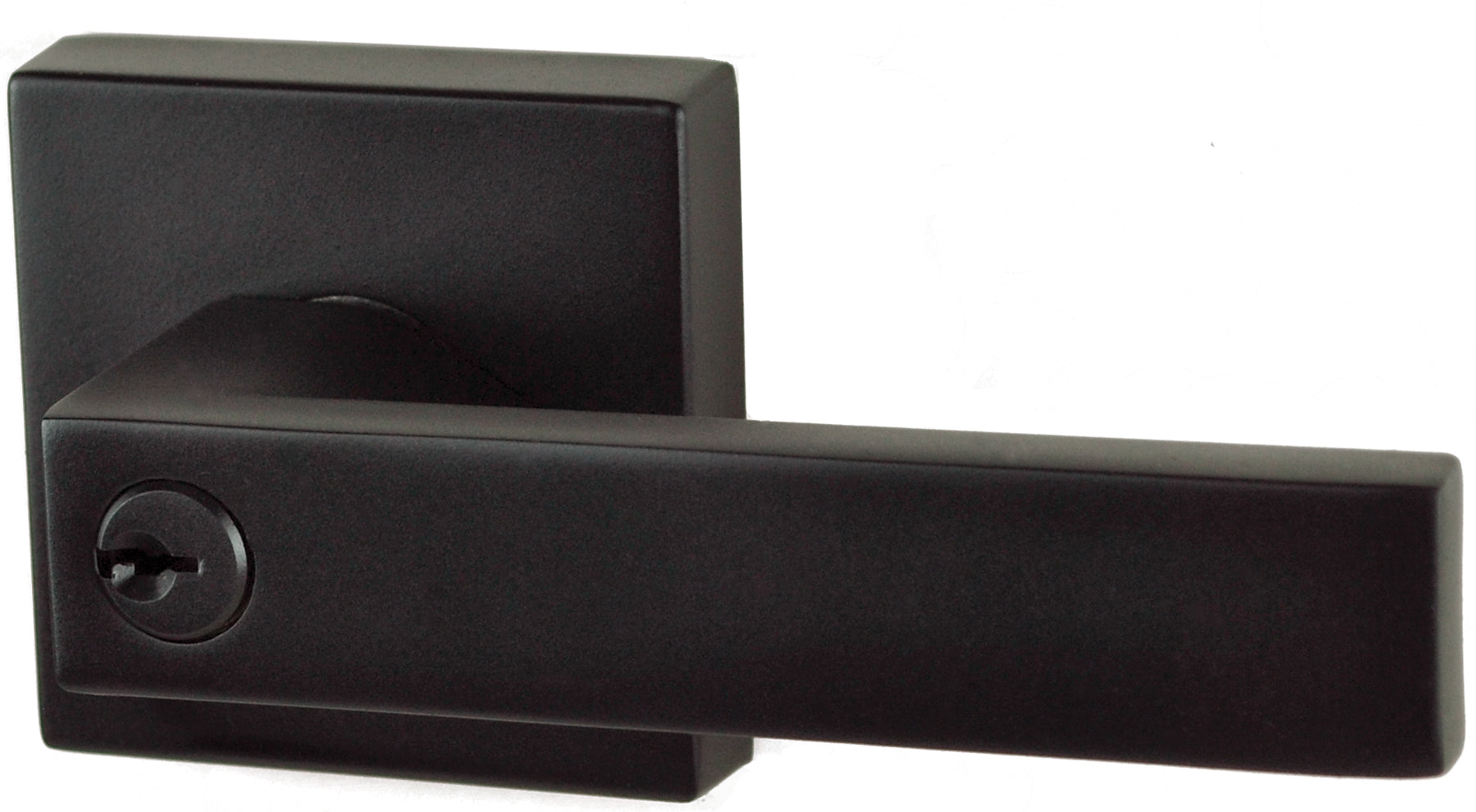 Nidus Lonsdale Square Key in Lever Entrance Set  Visual Matte Black