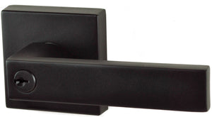 Nidus Lonsdale Square Key in Lever Entrance Set  Visual Matte Black