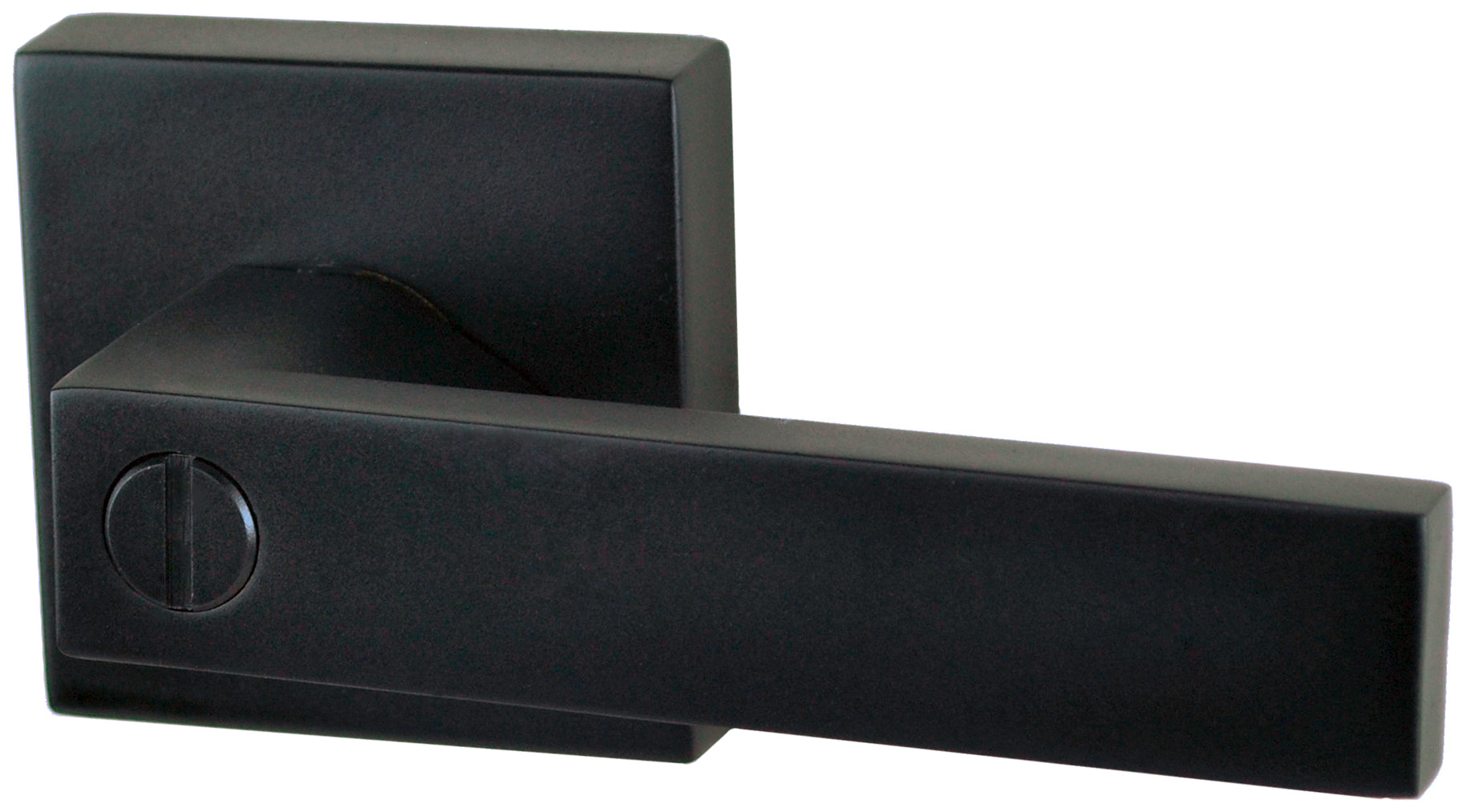 Nidus Lonsdale Square Lever Privacy Set  Visual Matte Black