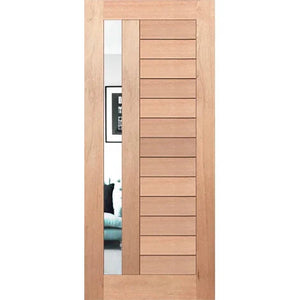 Lyon-1-1G External Door - Decorative Glass