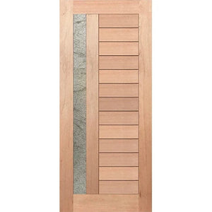 Lyon-1-1G External Door - Decorative Glass
