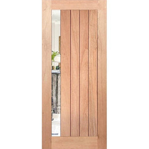 Natural light door with strong glass
