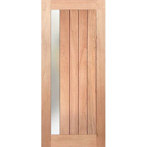 Translucent glazing for modern exterior door