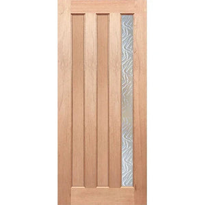 Oxford 2P1G Modern External Door - Decorative Glass
