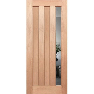 Oxford 2P1G Modern Entrance Door - Mirror Tint