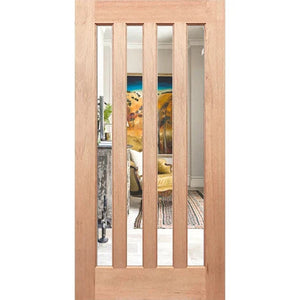 Oxford 4G Modern Entrance Door - Clear Glass