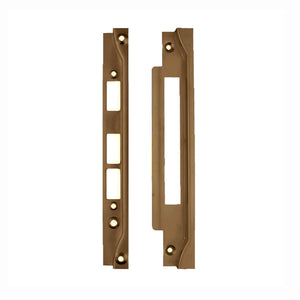 Nidus OZI Lock Rebate Striker Kit Right Hand Florentine Striker rebate plate 105.0 H, 39.0 W incl. lip, 14.6 D Face rebate plate 105.0 H, 25.0 W, 14.6 D