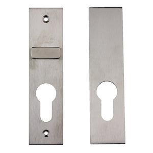 Nidus OZI-3 Rectangular Snib/Escutcheon set SS finish Inside plate 120x30x3mm Outside plate 120x30x3mm