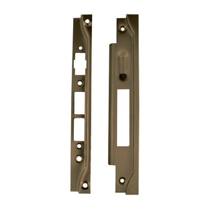 Nidus OZI Roller Rebate Striker Kit Right Hand Florentine Striker rebate plate 105.0 H, 39.0 W incl. lip, 14.6 D Face rebate plate 105.0 H, 25.0 W, 14.6 D