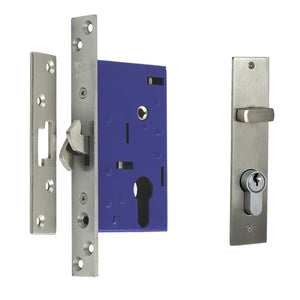 Nidus OZI-2 Sliding Door Mortice (No pull handles) Backset 46mm