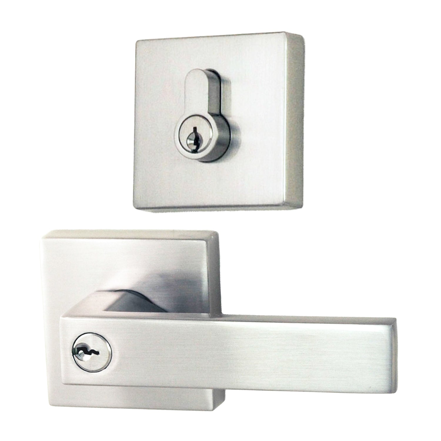 Nidus Lonsdale Square Combo key in lever/Eurobolt  Visual Chrome