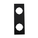 Nidus Lonsdale Square Trim Plate (each) Visual Matte Black