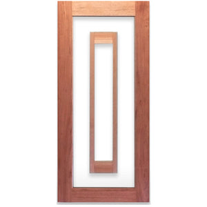 OD Modern Solid Timber Doors - Decorative Glass