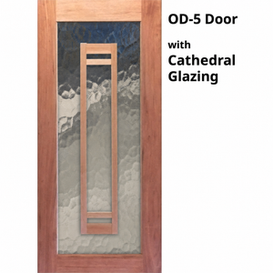 OD5 Modren Entrance Door - Toughened Glass