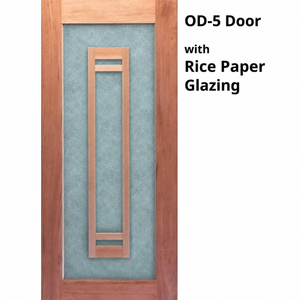 OD5 Modren Entrance Door - Decorative Glass