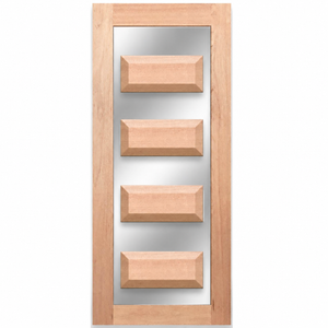 OD6 Modren Entrance Door - Decorative Glass