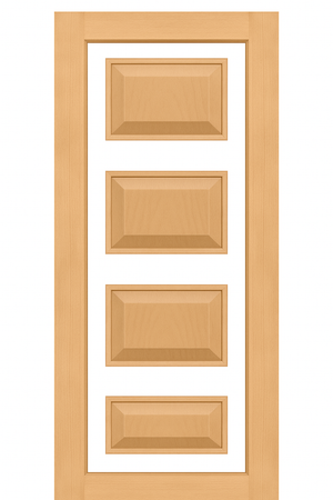 OD Modern Solid Timber Doors - Decorative Glass