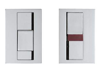 Two rectangular electronic devices with different colored panels on a white background