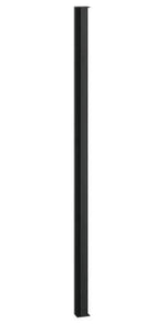 Black vertical pole on a white background