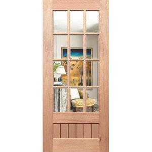 Paddington 12L-VGroove Entrance Door - Clear Glass