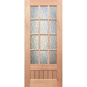 Paddington 12L-VGroove External Door - Decorative Glass