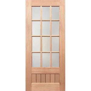 Paddington 12L-VGroove Entrance Door - Decorative Glass