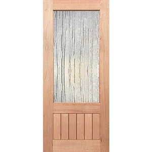 Paddington 1G-VGroove Entrance Door - Toughened Glass