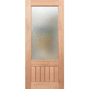 Paddington 1G-VGroove Entrance Door - Toughened Glass