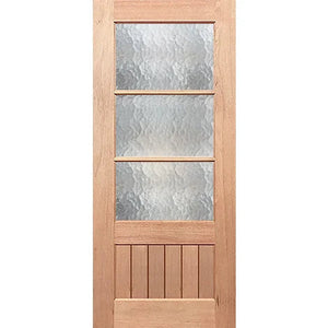 Paddington 3L-VGroove Internal Door - Toughened Glass