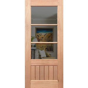 Paddington 3L-VGroove Entrance Door - Laminated Glass