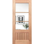 Polished door with full-length mirror look