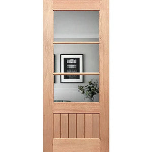 Paddington 3L-VGroove Entrance Door - Decorative Glass
